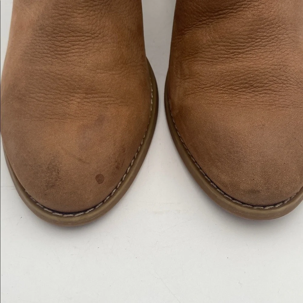 Steve Madden Brown Ankle Booties women 8 leather casual festival office retro
